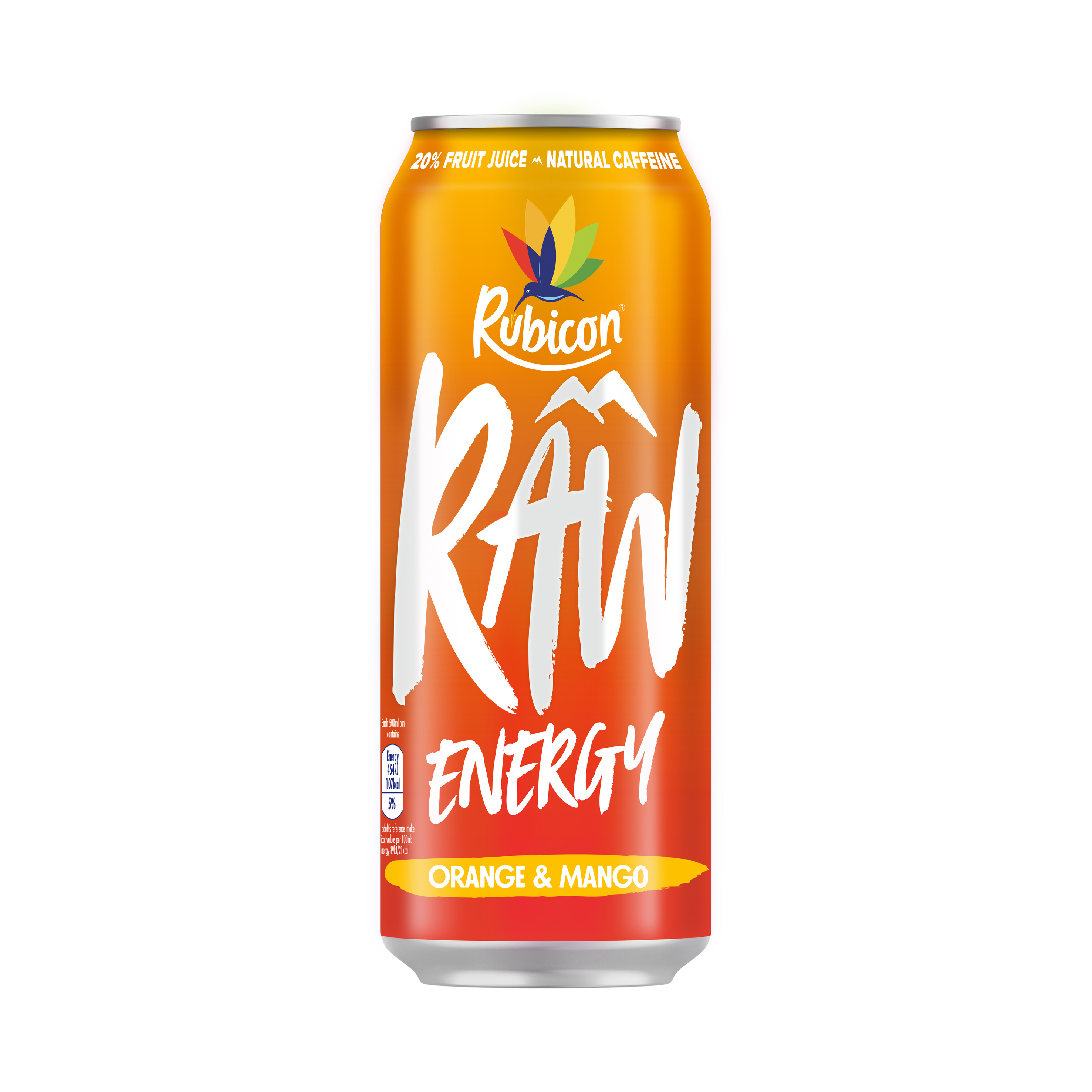 Rubicon Raw Energy Naranja y Mango